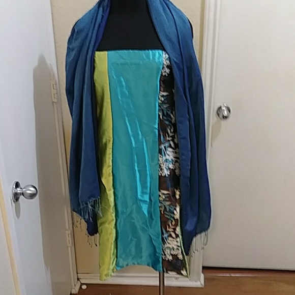 Silk strapless dress - Picture 4 of 4